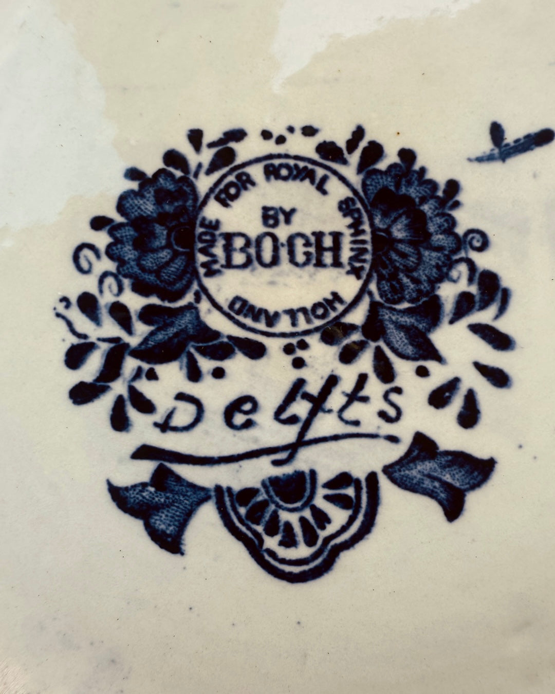 Grote Delfts Blauwe Vaas van Boch voor Royal Sphinx