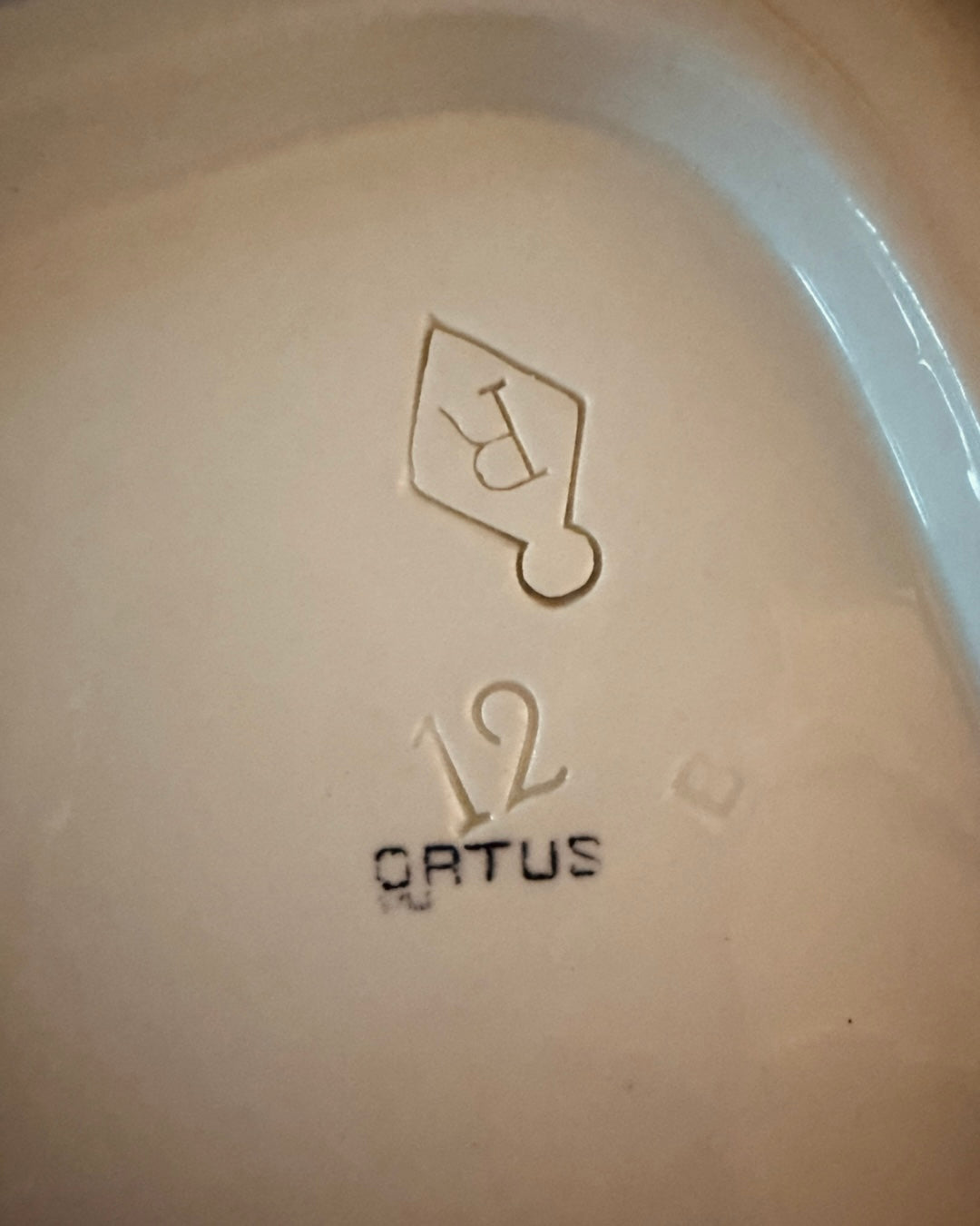 Set antieke Regout serveerschalen – decor Ortus