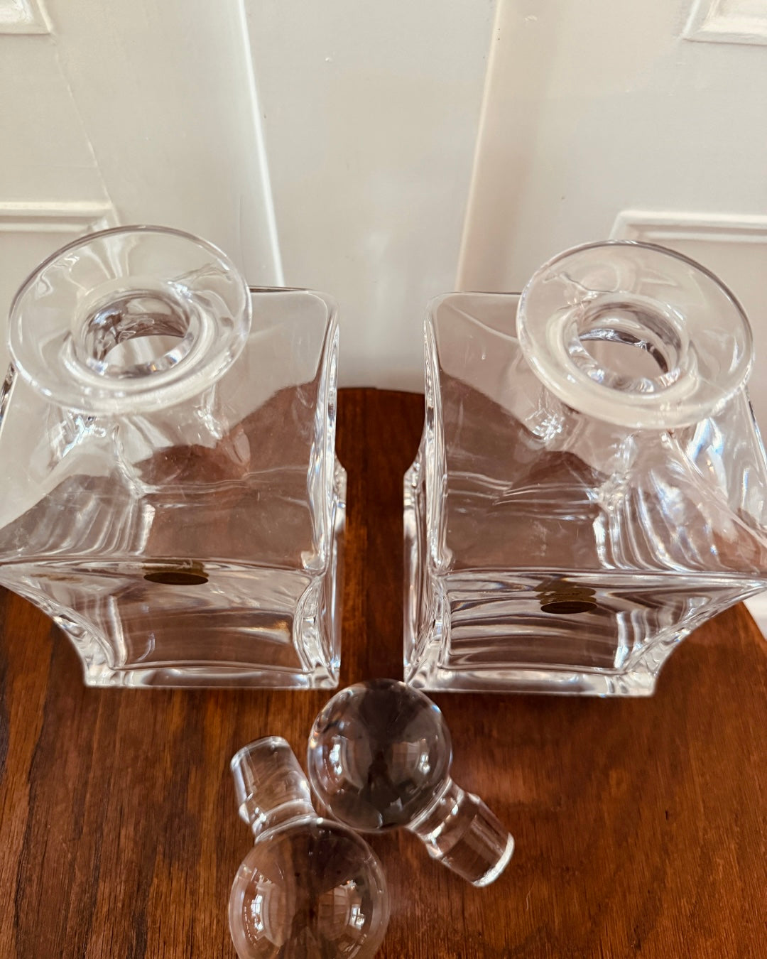 Set van 2 kristallen karaffen – 25 cm