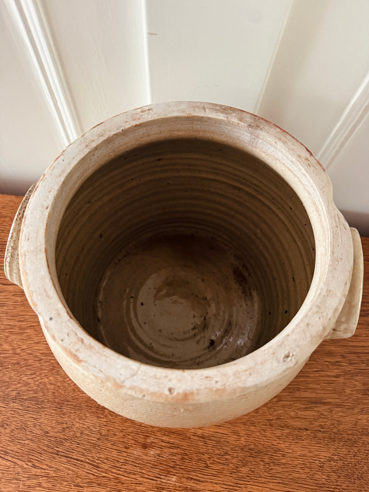 Oude grespot met handvatten – medium – 21 cm