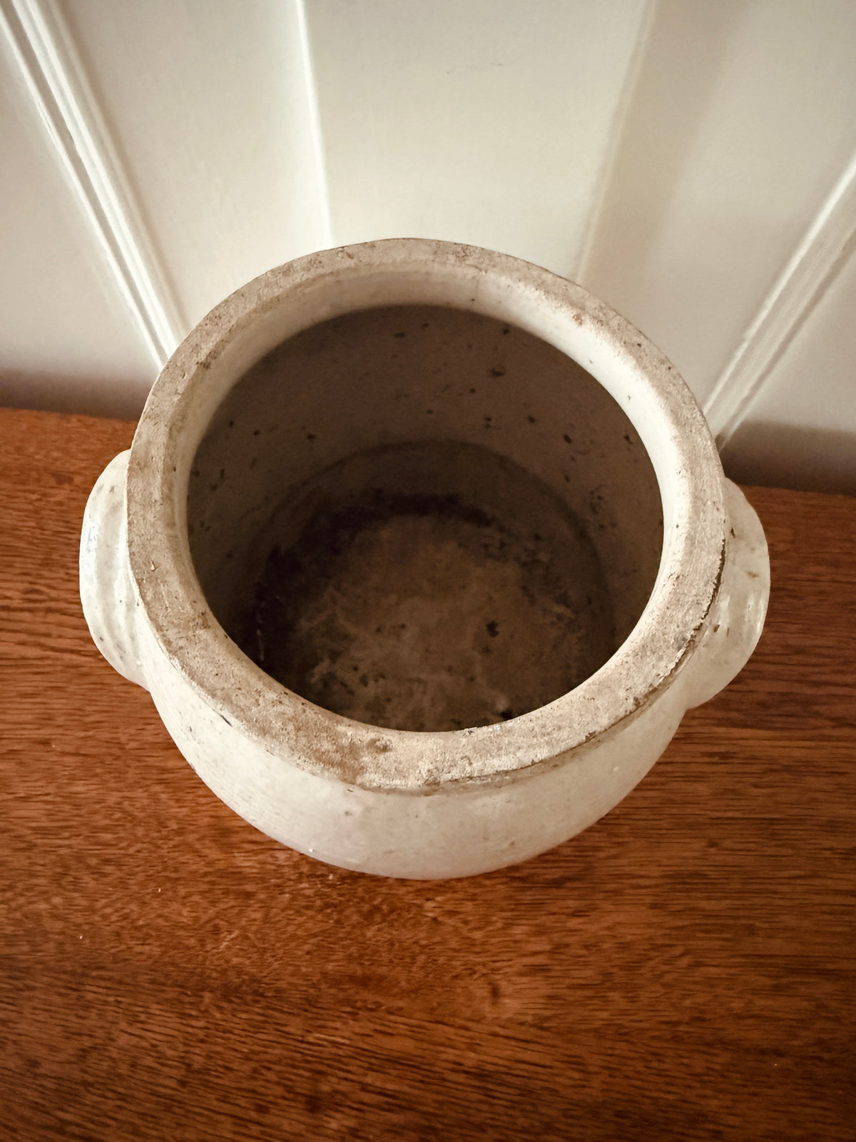 Oude grespot met handvatten – klein – 16,5 cm