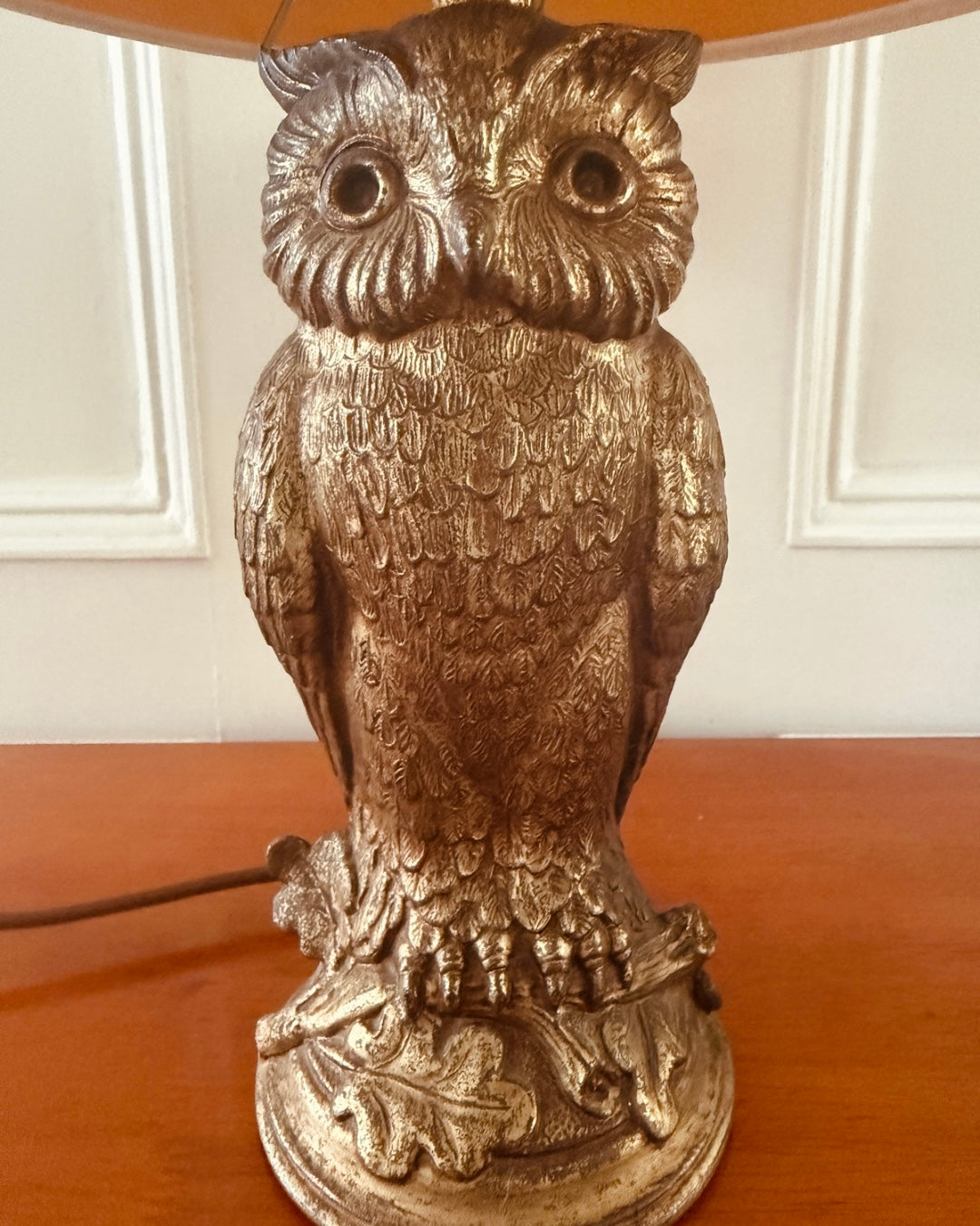 Vintage lampenvoet Uil | 28 cm hoog