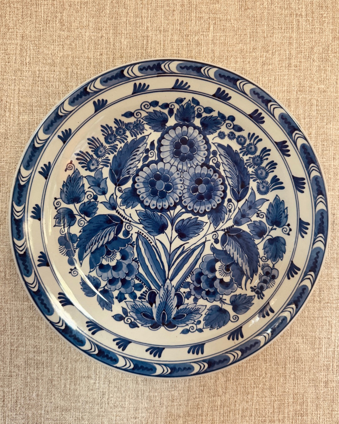 Delfts blauw wandbord – De Porceleyne Fles – Ø 25 cm