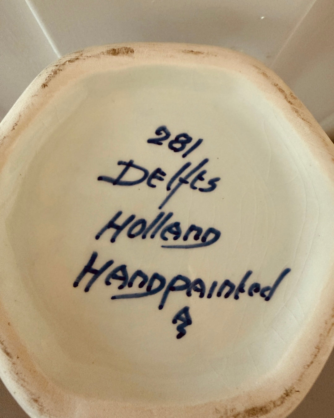 Set vintage Delftsblauwe vazen | Handbeschilderd
