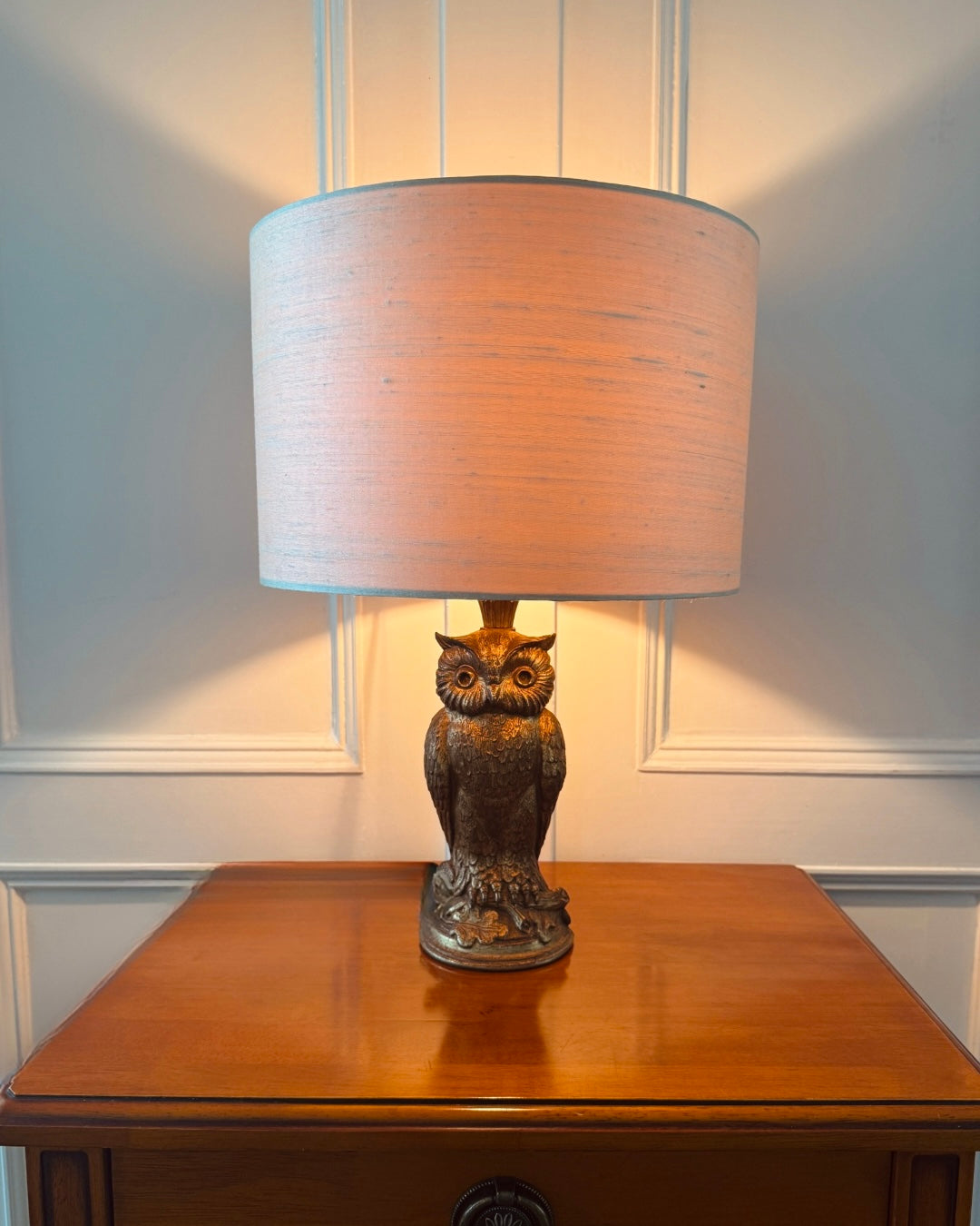 Vintage lampenvoet Uil | 28 cm hoog