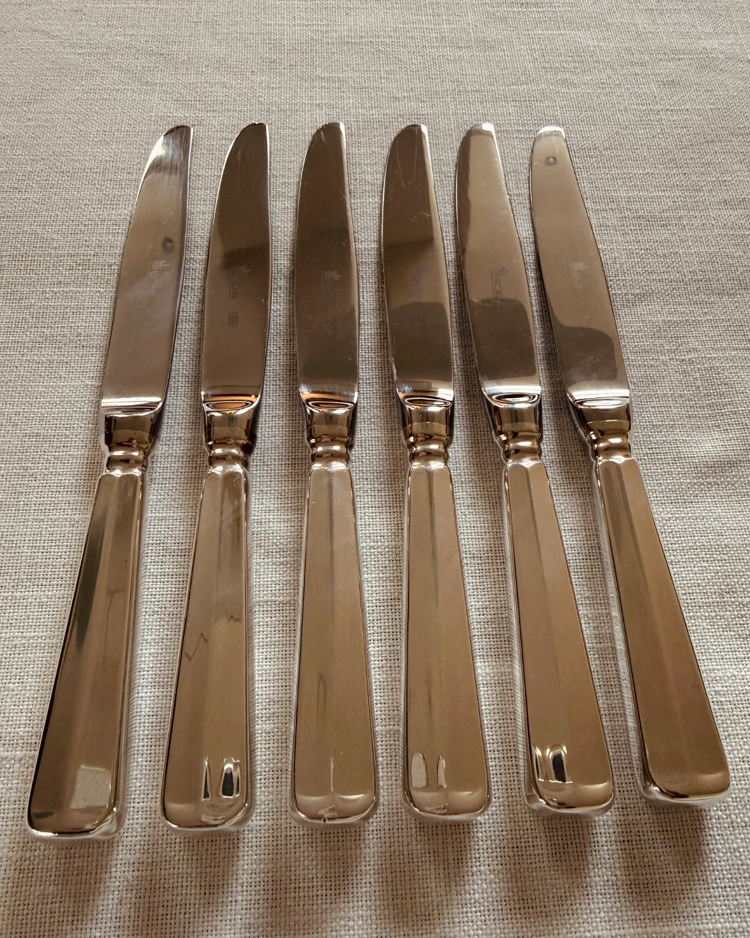 Zwaarverzilverde bestekset Sola (100) – model Haags Lofje – 6 personen