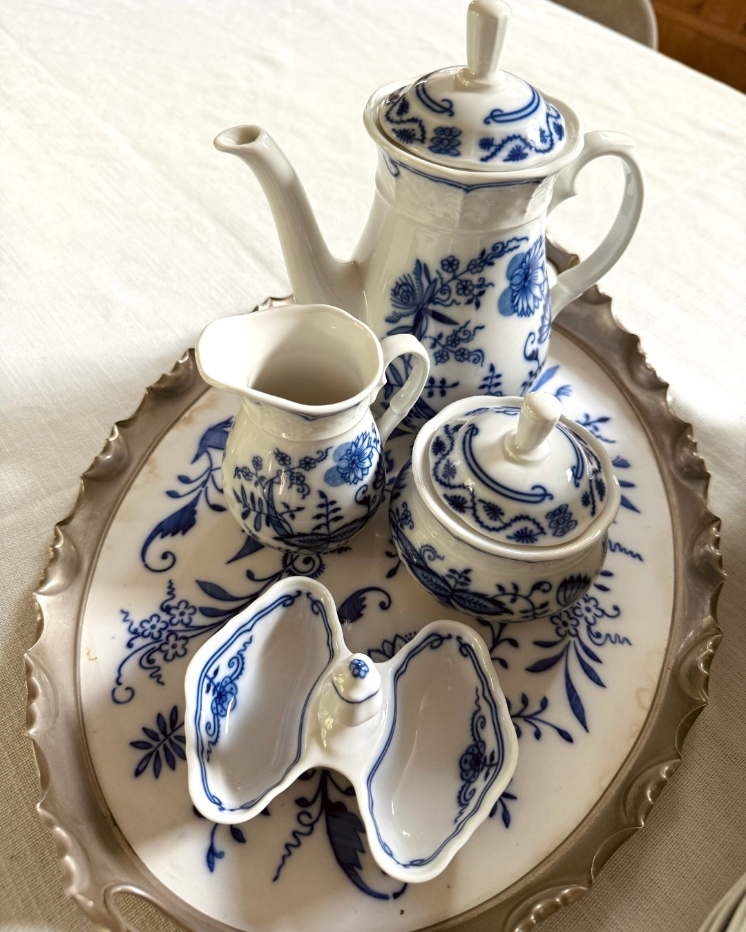Compleet Thun Zwiebelmuster servies – 50+ delige set