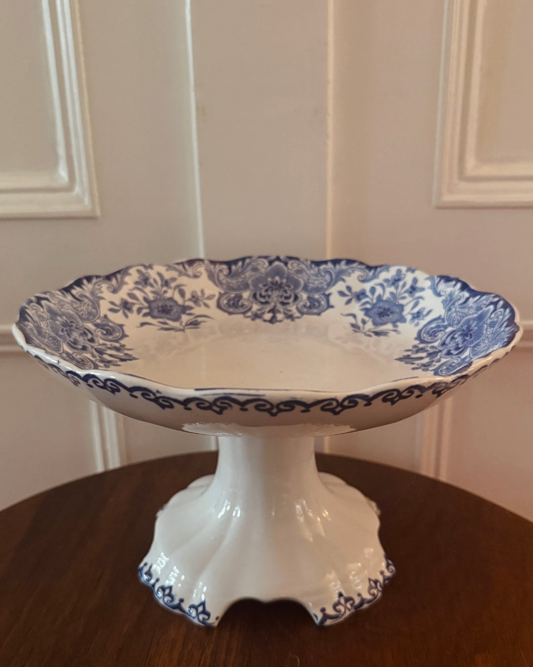 Naamloos Vintage Dordrecht schaal op voet – Ø 23 cm