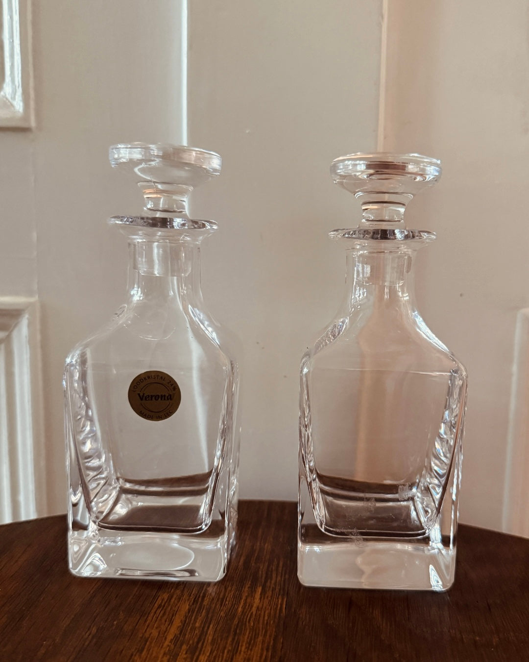 Set van 2 kleine kristallen karaffen Verona – 14,5 cm