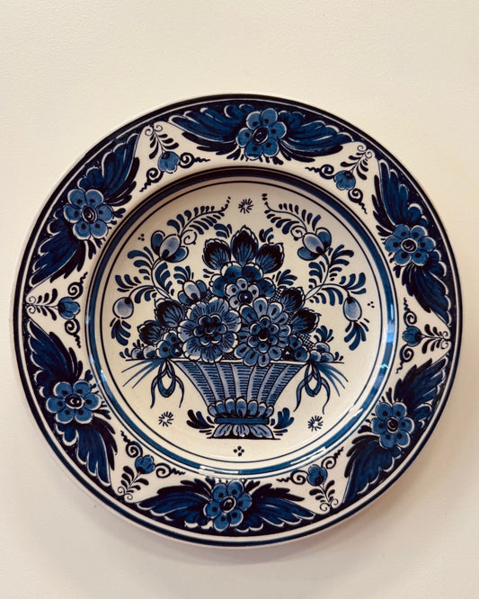 Delfts blauw handgeschilderd wandbord