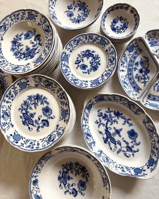 Compleet Thun Zwiebelmuster servies – 50+ delige set