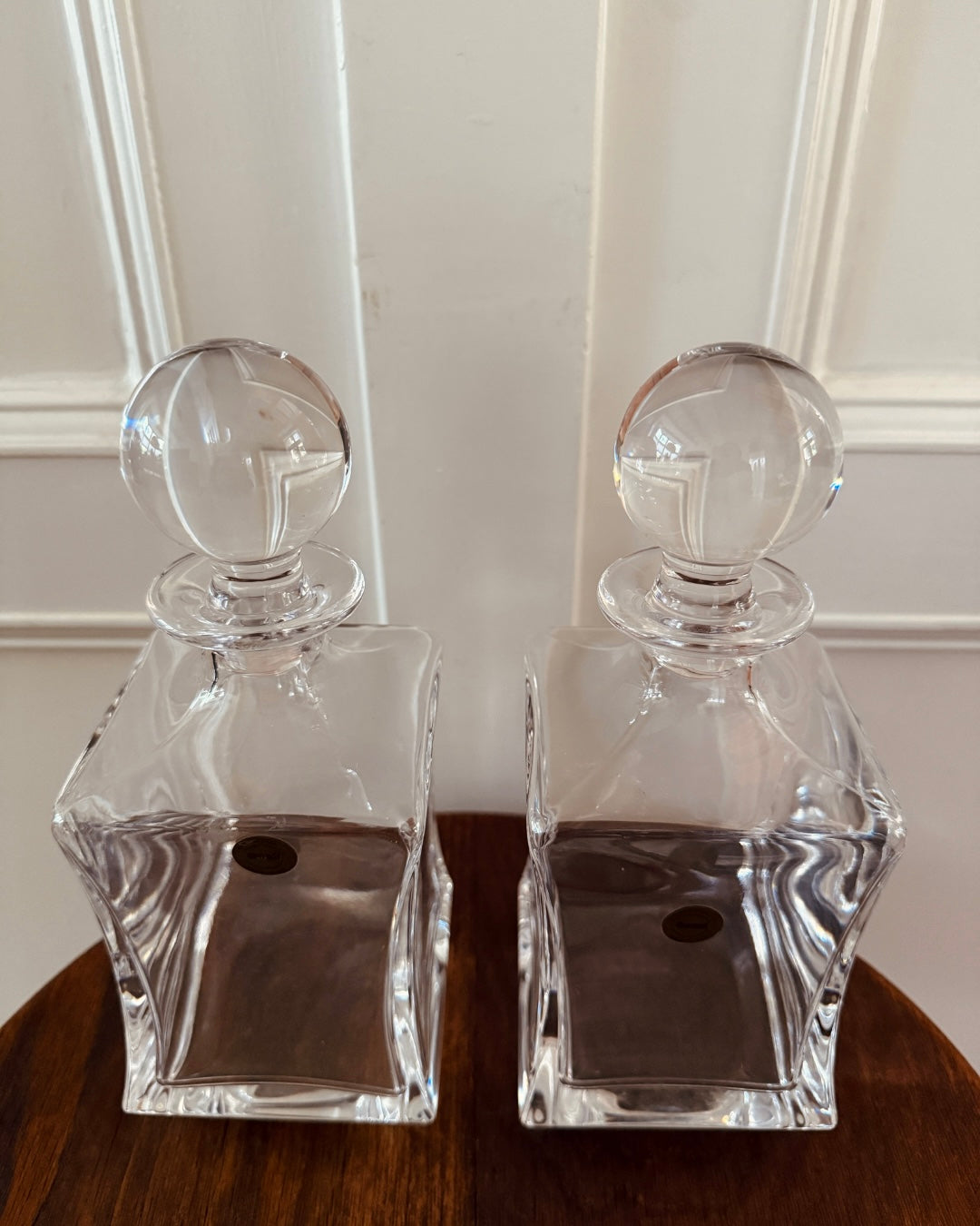 Set van 2 kristallen karaffen – 25 cm