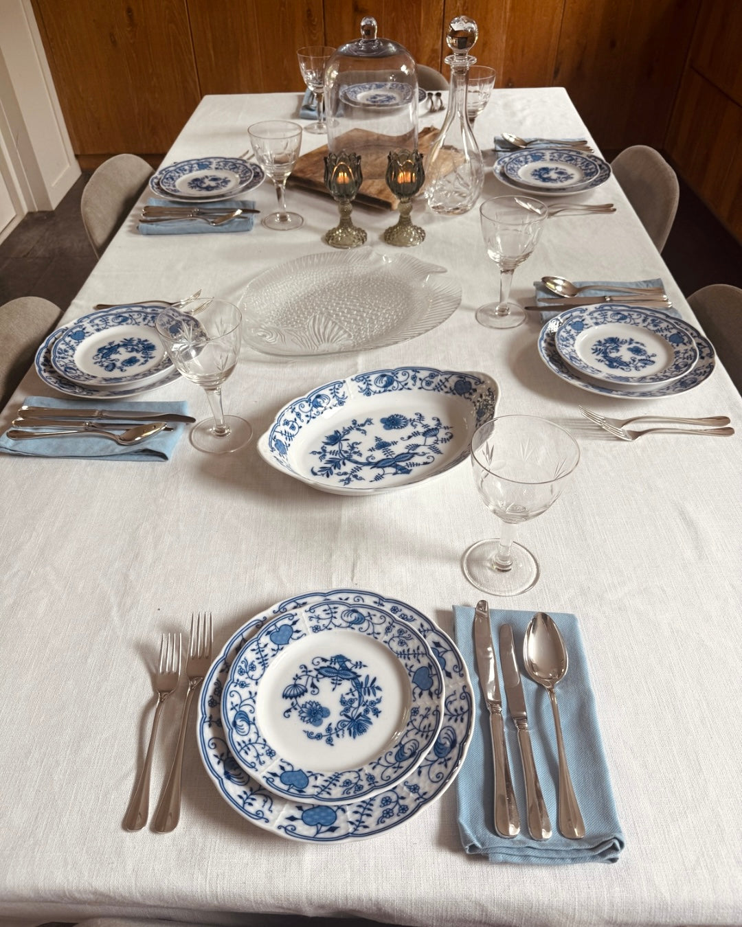 Compleet Thun Zwiebelmuster servies – 50+ delige set