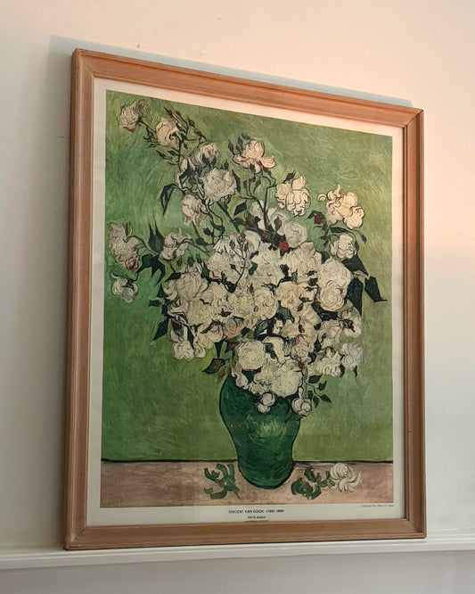 Ingelijste Van Gogh poster ‘Witte Rozen’