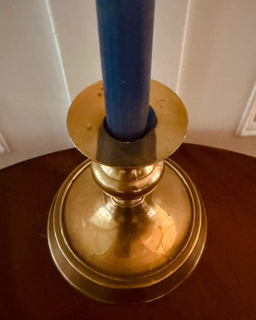 Vintage messing kandelaar