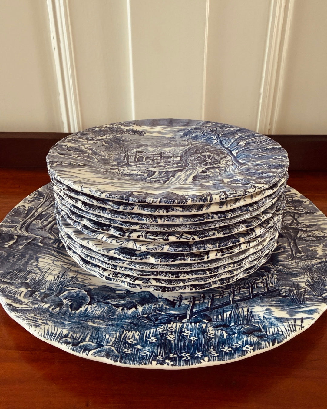 Vintage gebaksset ‘The Mill’ – Alfred Meakin