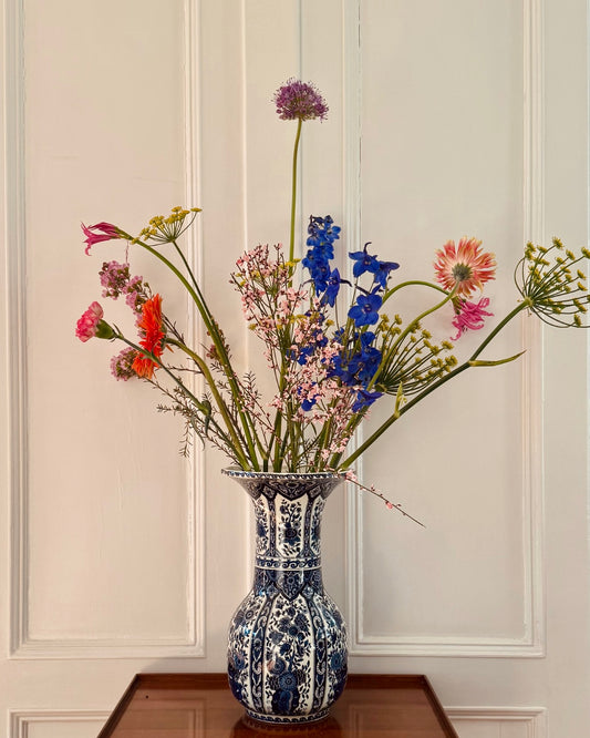 Grote Delfts Blauwe Vaas van Boch voor Royal Sphinx