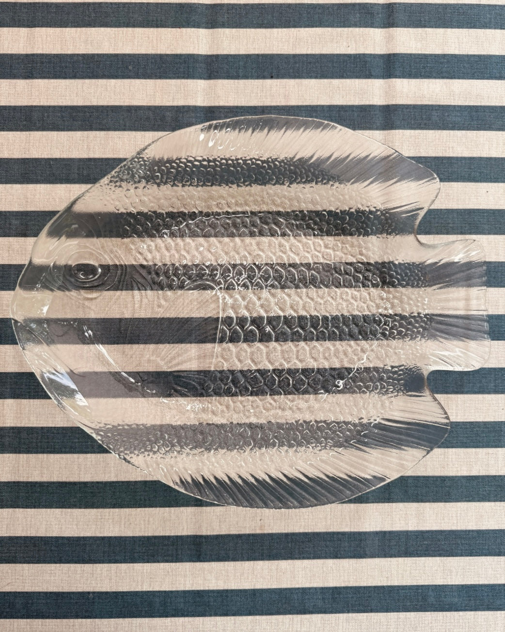 Glazen visschaal 40 x 32,5 cm