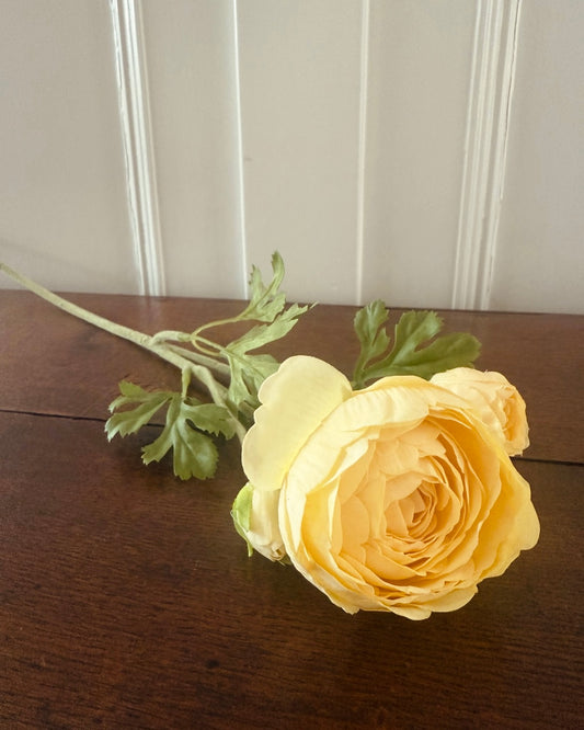 Kunstbloem ranonkel – geel